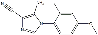 5-amino-1-(4-methoxy-2-methylphenyl)-1H-imidazole-4-carbonitrile 구조식 이미지