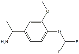 1-[4-(difluoromethoxy)-3-methoxyphenyl]ethanamine 구조식 이미지