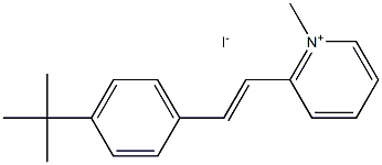 2-{(E)-2-[4-(tert-butyl)phenyl]ethenyl}-1-methylpyridinium iodide Structure