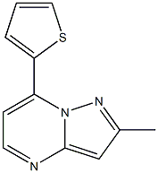 2-methyl-7-(2-thienyl)pyrazolo[1,5-a]pyrimidine 구조식 이미지