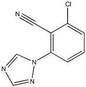 2-chloro-6-(1H-1,2,4-triazol-1-yl)benzenecarbonitrile Structure