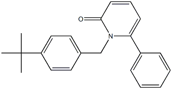 1-[4-(tert-butyl)benzyl]-6-phenyl-2(1H)-pyridinone 구조식 이미지