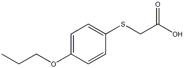 2-[(4-propoxyphenyl)thio]acetic acid 구조식 이미지