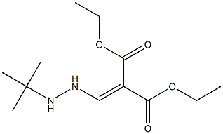 diethyl 2-{[2-(tert-butyl)hydrazino]methylidene}malonate 구조식 이미지