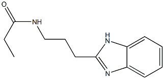 N-[3-(1H-benzimidazol-2-yl)propyl]propanamide 구조식 이미지