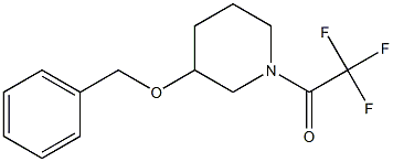 1-[3-(benzyloxy)piperidino]-2,2,2-trifluoro-1-ethanone 구조식 이미지