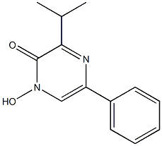 1-hydroxy-3-isopropyl-5-phenyl-2(1H)-pyrazinone Structure