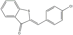 2-(4-chlorobenzylidene)-2,3-dihydrobenzo[b]thiophen-3-one Structure