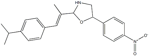 2-[2-(4-isopropylphenyl)-1-methylvinyl]-5-(4-nitrophenyl)-1,3-oxazolane 구조식 이미지