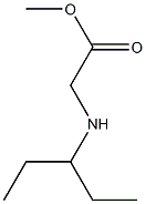 methyl [(1-ethylpropyl)amino]acetate 구조식 이미지