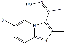 1-(6-chloro-2-methylimidazo[1,2-a]pyridin-3-yl)-1-ethanone oxime Structure