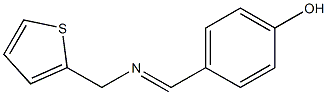 4-{[(2-thienylmethyl)imino]methyl}benzenol 구조식 이미지