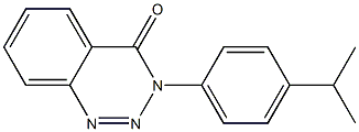 3-(4-isopropylphenyl)-3,4-dihydro-1,2,3-benzotriazin-4-one 구조식 이미지