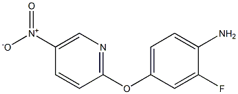 2-fluoro-4-[(5-nitro-2-pyridinyl)oxy]aniline 구조식 이미지