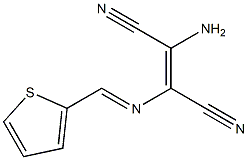 2-amino-3-[(2-thienylmethylidene)amino]but-2-enedinitrile 구조식 이미지