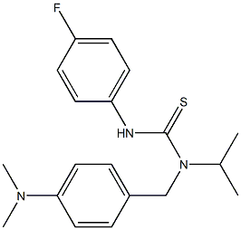 N-[4-(dimethylamino)benzyl]-N'-(4-fluorophenyl)-N-isopropylthiourea 구조식 이미지