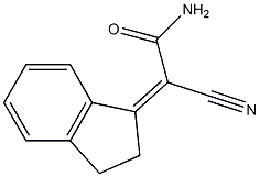 2-cyano-2-(2,3-dihydro-1H-inden-1-yliden)acetamide Structure