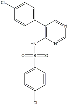 N1-[5-(4-chlorophenyl)pyrimidin-4-yl]-4-chlorobenzene-1-sulfonamide Structure