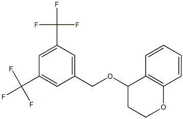 4-{[3,5-bis(trifluoromethyl)benzyl]oxy}chromane Structure