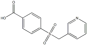 4-[(pyridin-3-ylmethyl)sulfonyl]benzoic acid 구조식 이미지