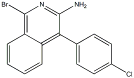 1-bromo-4-(4-chlorophenyl)-3-isoquinolinylamine Structure