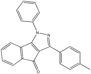 3-(4-methylphenyl)-1-phenylindeno[1,2-c]pyrazol-4(1H)-one 구조식 이미지