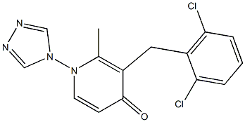 3-(2,6-dichlorobenzyl)-2-methyl-1-(4H-1,2,4-triazol-4-yl)-4(1H)-pyridinone Structure