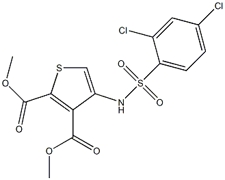 dimethyl 4-{[(2,4-dichlorophenyl)sulfonyl]amino}thiophene-2,3-dicarboxylate Structure