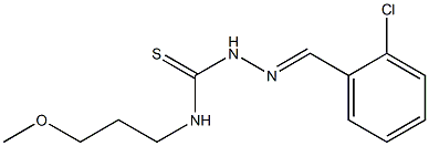 N1-(3-methoxypropyl)-2-(2-chlorobenzylidene)hydrazine-1-carbothioamide Structure
