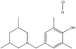 4-[(3,5-dimethylpiperidino)methyl]-2,6-dimethylphenol hydrochloride Structure