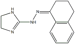 1,2,3,4-tetrahydronaphthalen-1-one 1-(4,5-dihydro-1H-imidazol-2-yl)hydrazone Structure