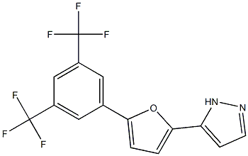 5-{5-[3,5-di(trifluoromethyl)phenyl]-2-furyl}-1H-pyrazole Structure