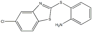 2-[(5-chloro-1,3-benzothiazol-2-yl)thio]aniline Structure