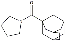 tetrahydro-1H-pyrrol-1-yl(tricyclo[4.3.1.1~3,8~]undec-1-yl)methanone 구조식 이미지