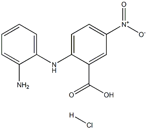 2-(2-aminoanilino)-5-nitrobenzenecarboxylic acid hydrachloride 구조식 이미지