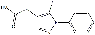 2-(5-methyl-1-phenyl-1H-pyrazol-4-yl)acetic acid Structure