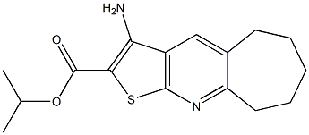 isopropyl 3-amino-6,7,8,9-tetrahydro-5H-cyclohepta[b]thieno[3,2-e]pyridine-2-carboxylate 구조식 이미지