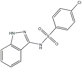 N1-(1H-indazol-3-yl)-4-chlorobenzene-1-sulfonamide Structure