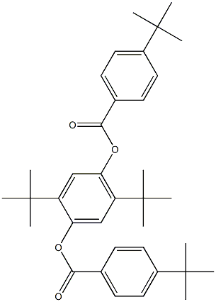 2,5-di(tert-butyl)-4-{[4-(tert-butyl)benzoyl]oxy}phenyl 4-(tert-butyl)benzoate Structure