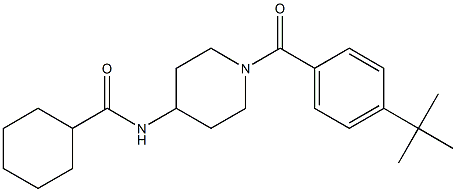 N1-{1-[4-(tert-butyl)benzoyl]-4-piperidyl}cyclohexane-1-carboxamide Structure