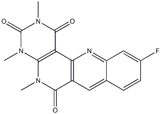10-fluoro-2,4,5-trimethyl-1,2,3,4,5,6-hexahydrobenzo[b]pyrimido[4,5-h][1,6]naphthyridine-1,3,6-trione Structure