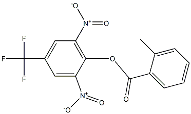 2,6-dinitro-4-(trifluoromethyl)phenyl 2-methylbenzoate Structure