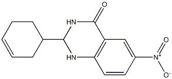 2-cyclohex-3-enyl-6-nitro-1,2,3,4-tetrahydroquinazolin-4-one 구조식 이미지