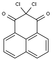 2,2-dichloro-2,3-dihydro-1H-phenalene-1,3-dione 구조식 이미지