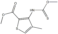 methyl 3-[(methoxycarbothioyl)amino]-4-methylthiophene-2-carboxylate 구조식 이미지