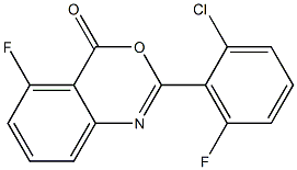 2-(2-chloro-6-fluorophenyl)-5-fluoro-4H-3,1-benzoxazin-4-one Structure