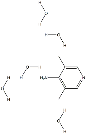 3,5-dimethylpyridin-4-amine pentahydrate Structure