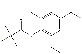 N1-(2,4,6-triethylphenyl)-2,2-dimethylpropanamide 구조식 이미지