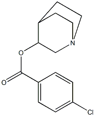 1-azabicyclo[2.2.2]oct-3-yl 4-chlorobenzoate 구조식 이미지