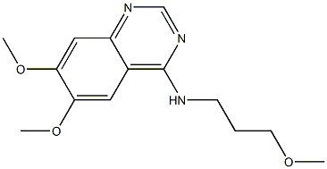 6,7-dimethoxy-N-(3-methoxypropyl)-4-quinazolinamine Structure